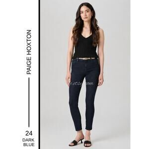 MSRP: $189 | ✨ PAIGE Hoxton Ankle Skinny Jeans – Size 24 | Dark Wash TRANSCEND ✨